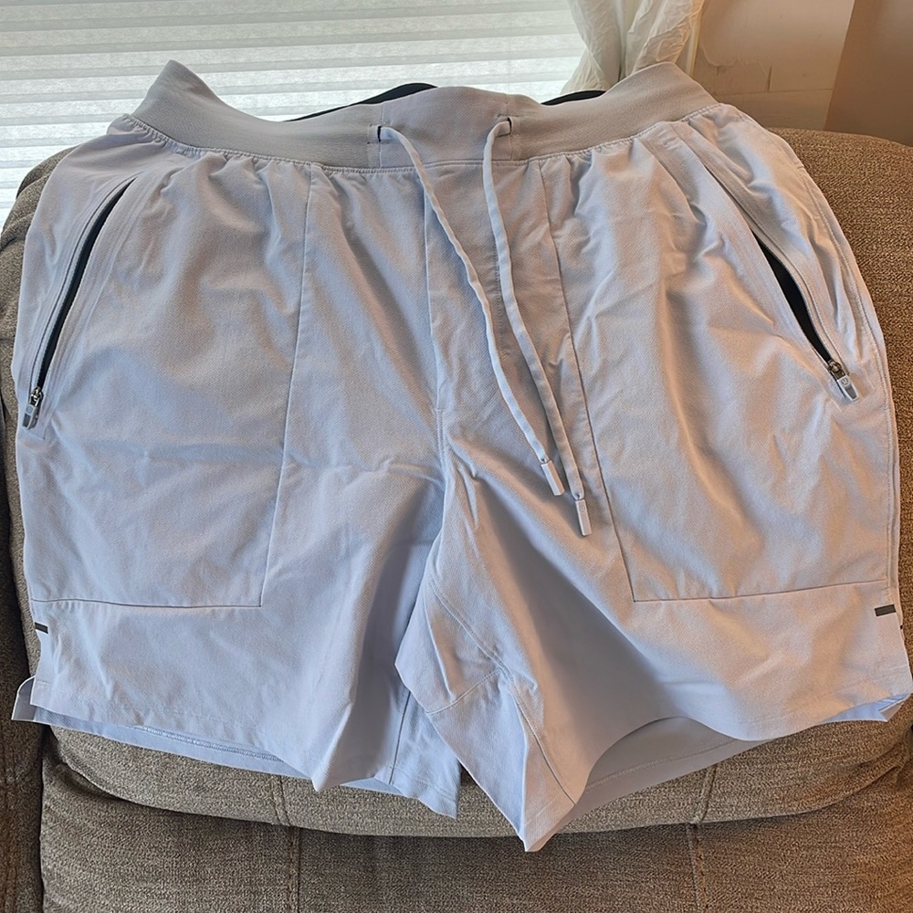 lululemon athletica Light Gray Athletic Shorts
